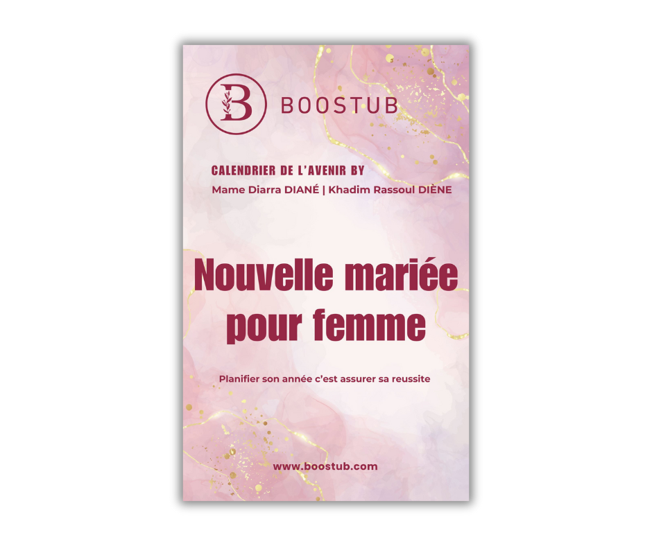 Agenda : Nouvelle mariée pour femme